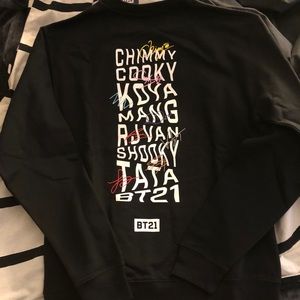 BT21 x ASSC Octo Black Crewneck